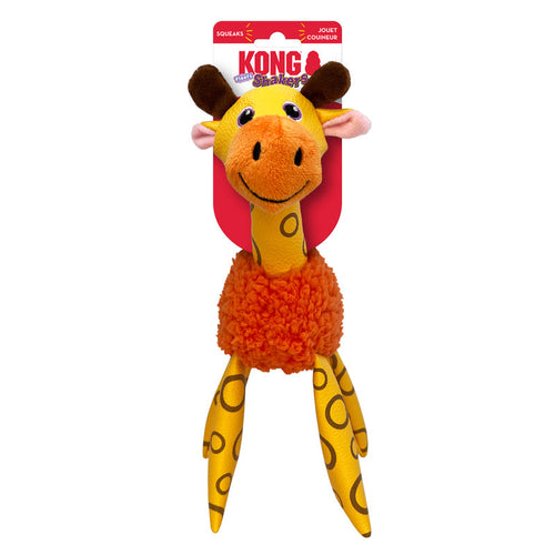 KONG Floofs Shakers Giraffe Dog Toy (Medium)