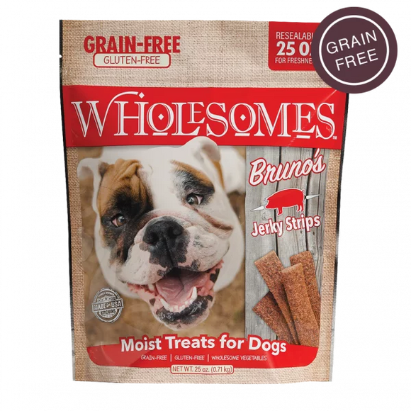 Wholesomes Bruno’s Pork Jerky Sticks For Dogs