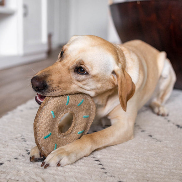 Zippy Paws ecoZippy Jute Donutz Dog Toy