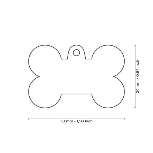 MyFamily ID Tag Big Bone Bronx Futuristic in English Brass