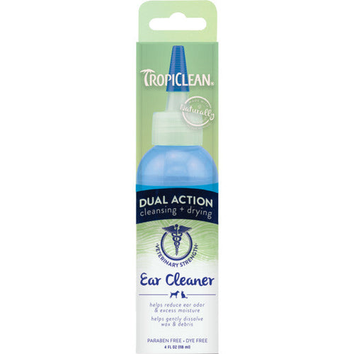 TropiClean Dual Action Ear Cleaner for Pets (4 oz)