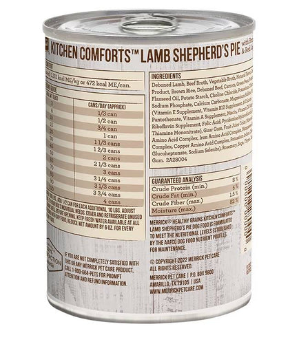 Merrick Kitchen Comforts Lamb Shepherd's Pie (12.7 Oz)