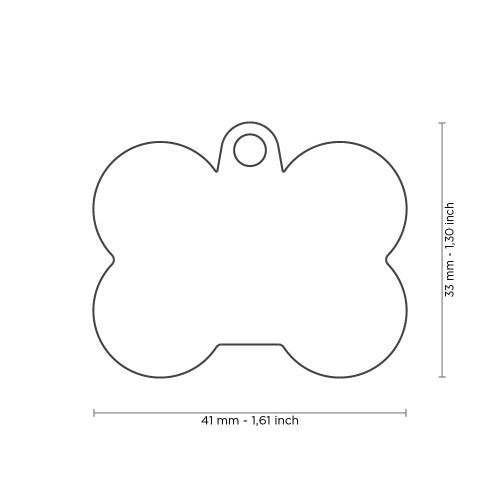 MyFamily Id Tag Hushtag Collection Aluminium Black Bone With Green Rubber