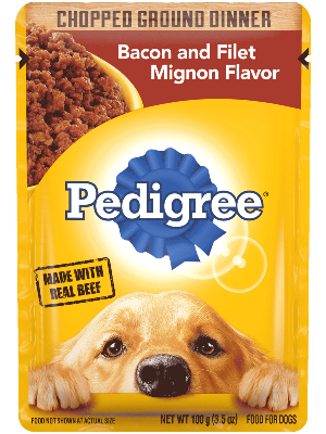 PEDIGREE® Chopped Ground Dinner Bacon & Filet Mignon Flavor Wet Dog Food (3.5-oz)