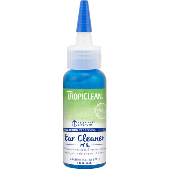 TropiClean Dual Action Ear Cleaner for Pets (4 oz)