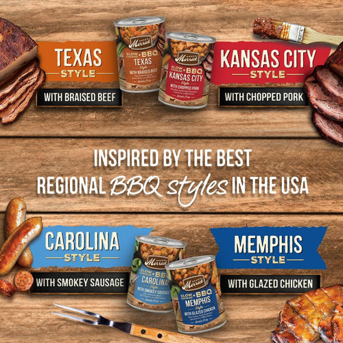 Merrick Grain Free Slow Cooked BBQ Memphis Style Chicken Recipe Canned Dog Food