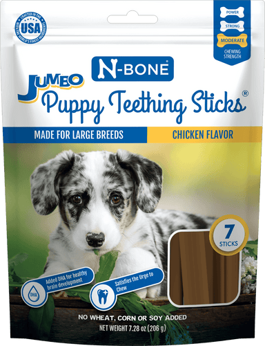 N-Bone® Jumbo Puppy Teething Sticks Chicken Flavor