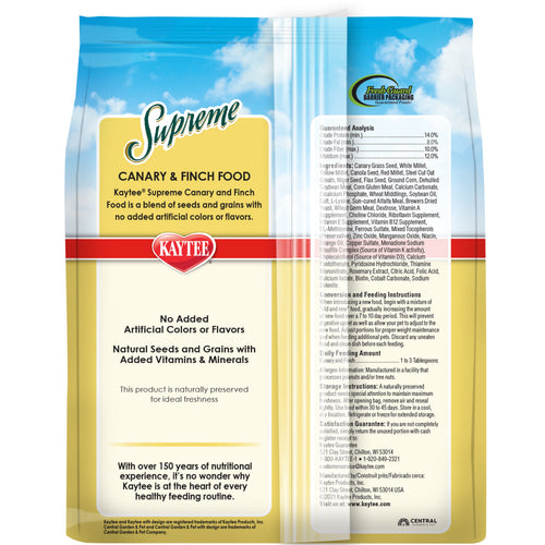 Kaytee Supreme Canary & Finch Food