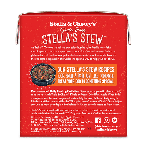 Stella & Chewy's Grass-Fed Beef Stew