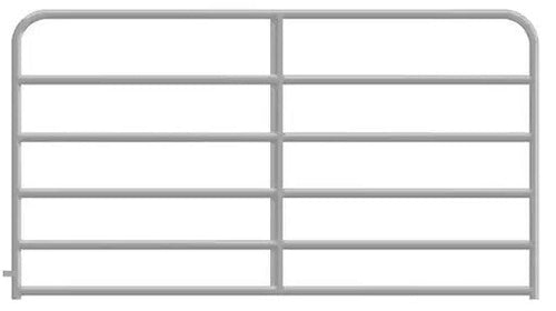 Alligator 6 Bar Galvanized Round Corner Gate