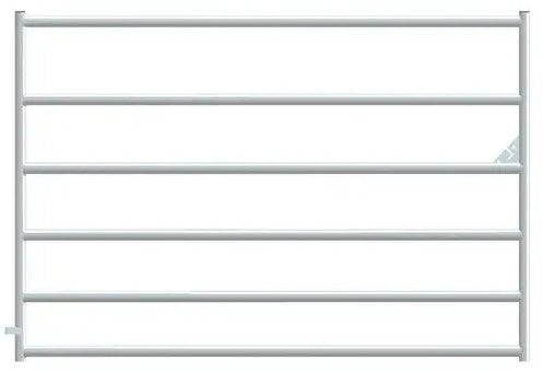 Alligator 6 Bar Galvanized Round Corner Gate