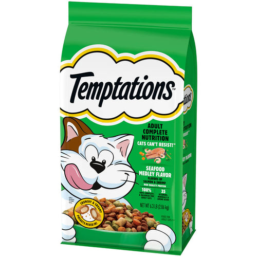 TEMPTATIONS Seafood Medley Flavor Dry Cat Food