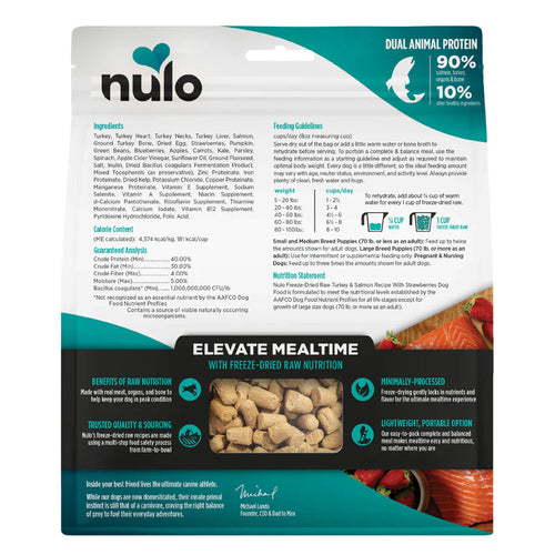 Nulo Freeze-Dried Raw Turkey & Salmon for Dogs