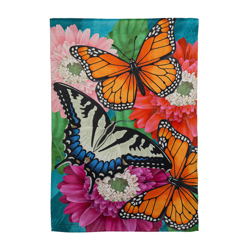 Evergreen Mother Monarch Suede House Flag