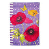 Evergreen Poppy Welcome Suede Garden Flag