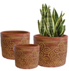 Harbor Gardens Planter Nala Carved Flower
