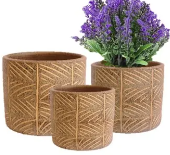 Harbor Gardens Planter Nala Carved Flower