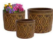 Harbor Gardens Planter Nala Carved Flower