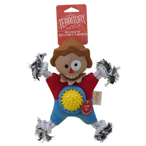 Territory Scarecrow 2-in-1 Fetch Tug Dog Toy