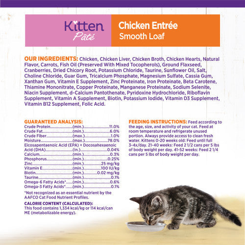 Wellness Complete Health Kitten Chicken Pate Canned Wet Food