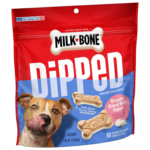 Milk-Bone Dipped® Dog Biscuits With Yogurt Dog Treats