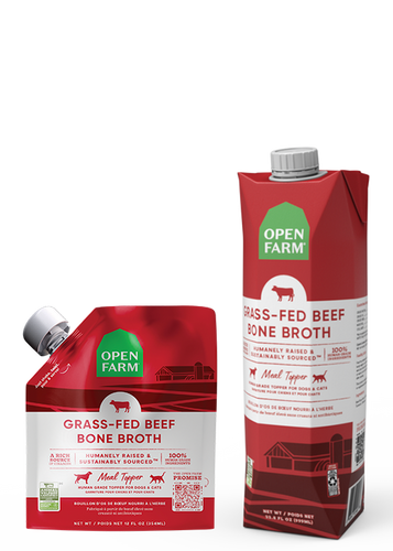 Open Farm Grass-Fed Beef Bone Broth for Dogs & Cats