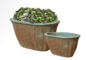 Harbor Gardens Planter Rustic Blue