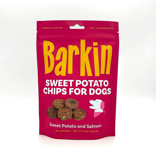 Barkin Sweet Potato & Salmon Chips Dog Treats