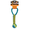 Boss PetEdge Chomper Braided Nylon Tennis Ball Tugs Dog Toy