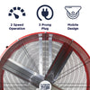 Maxx Air 48 In. 2-Speed Belt Drive Drum Fan