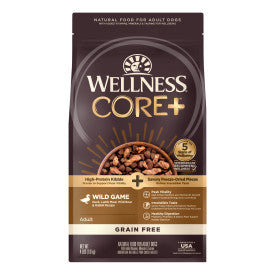 Wellness CORE+ Grain Free Wild Game Duck, Turkey, Boar & Rabbit