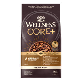 Wellness CORE+ Grain Free Wild Game Duck, Turkey, Boar & Rabbit