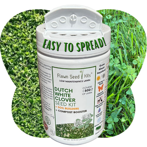 Flowering Lawn Dutch White Clover Easy Spread Shaker