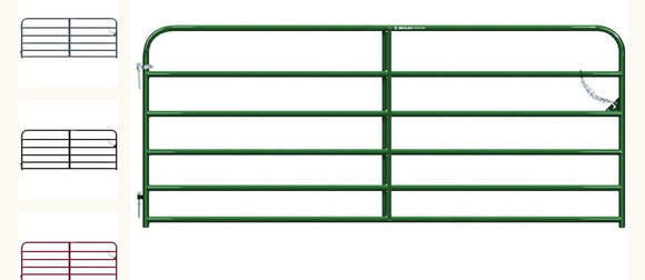 Behlen Country 6 Rail Utility Gate Black 12FT