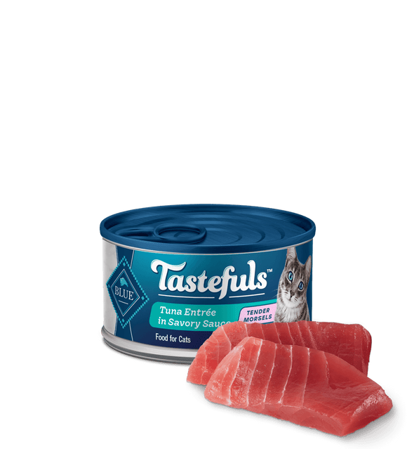 Blue Buffalo BLUE Tastefuls Tender Morsels of Tuna in Savory Sauce Wet Cat Food
