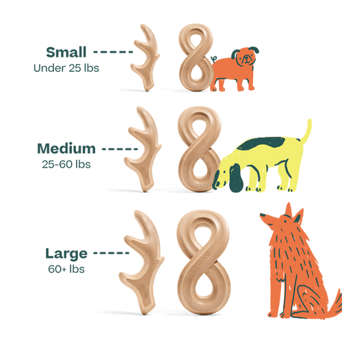 Woof HonestChew Antler Dog Treats