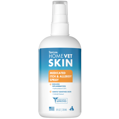 TropiClean HomeVet Medicated Itch & Allergy Pet Spray