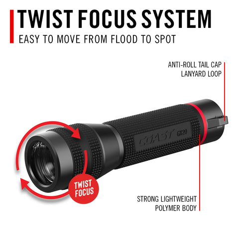Coast GX20 1200 Lumens Flashlight