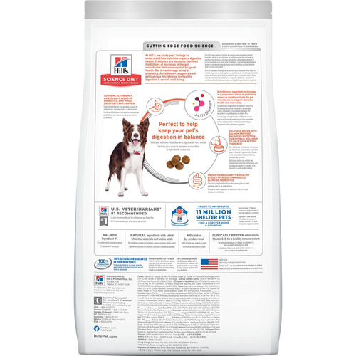 Hill's Science Diet Adult Perfect Digestion Dog Food, Salmon, Whole Oats & Brown Rice Recipe Dry Dog Food
