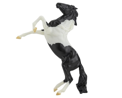 Breyer Black Pinto Rearing Mustang Retired
