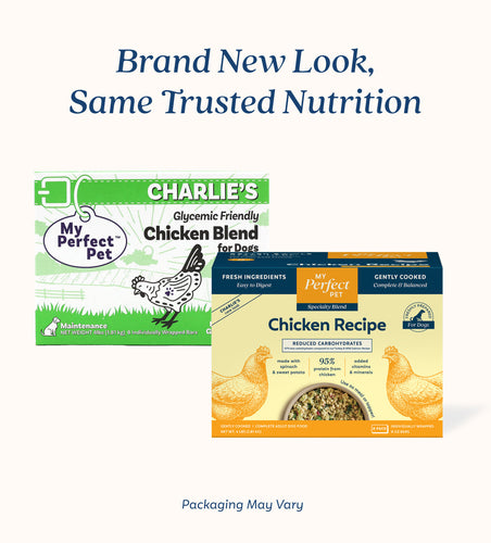 My Perfect Pet Chicken Reduced Carbohydrates Charlie's Frozen Dog Food