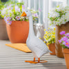 Evergreen Giddy The Goose, Metal Porch Statue 21H