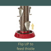 North States Village Collection 2-In-1 Hinged-Port Birdfeeder 6-Perch Red