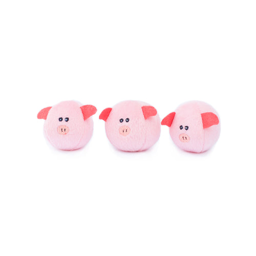 Zippy Paws Burrow® Pig Barn with Bubble Babiez Dog Toy