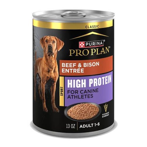 Pro Plan Sport Adult High Protein Beef & Bison Entrée Classic Wet Dog Food