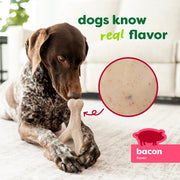 Benebone Green Wishbone Bacon Plant-Based Dog Toy For Moderate Chewers