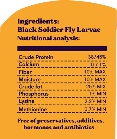 Forager's Feed Whole Dried Black Soldier Fly Larvae