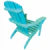 Leigh Country Turquoise Poly Resin Adirondack Chair