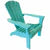 Leigh Country Turquoise Poly Resin Adirondack Chair