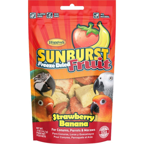 HIGGINS SUNBURST FREEZE DRIED FRUIT AVIAN TREAT (.5 OZ PINEAPPLE/MANGO)